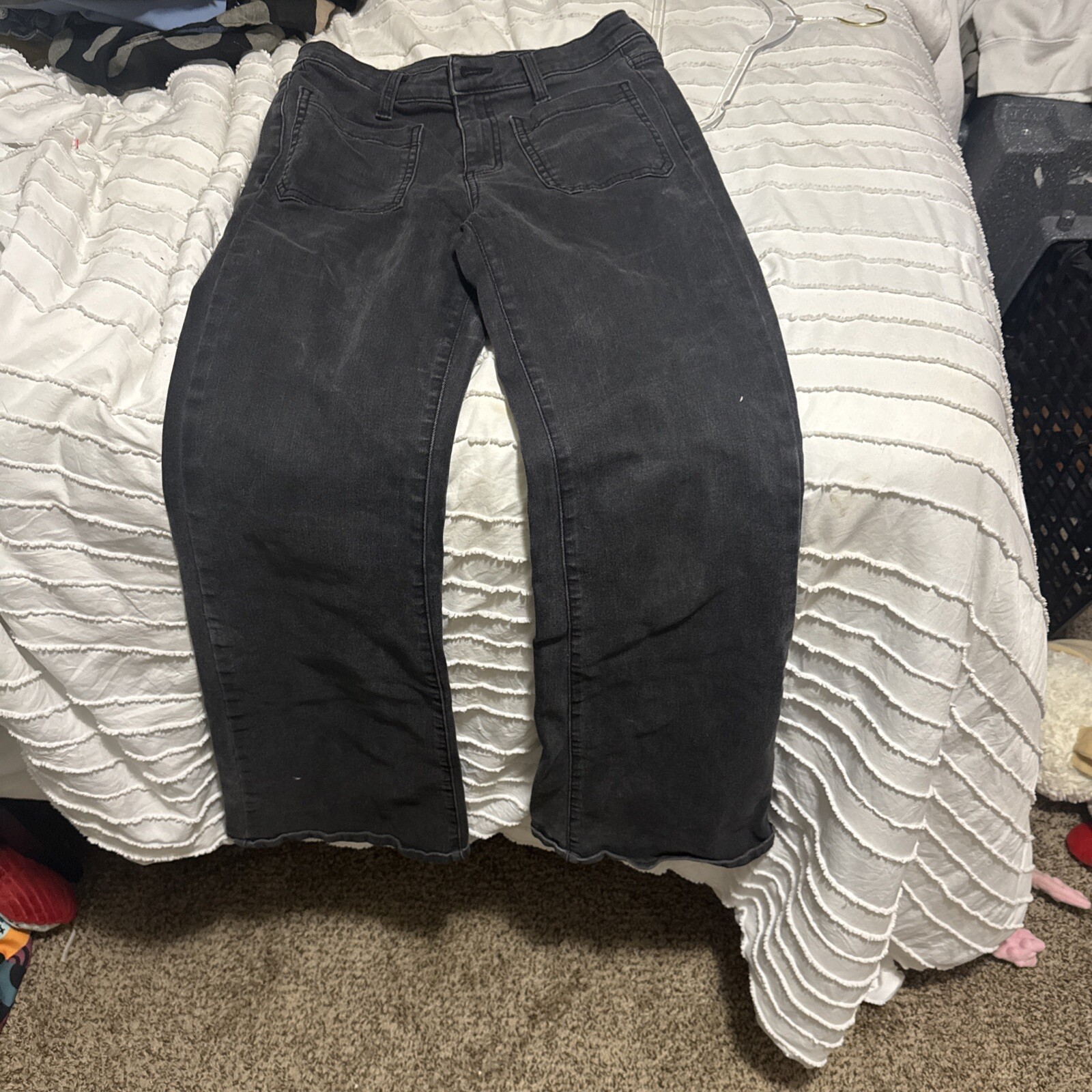 Time & True High-Rise Flare Black Jeans Size 6 for Women