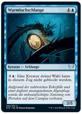  Magic the Gathering - Wurmlochschlange - STX-DE062 MtG NM