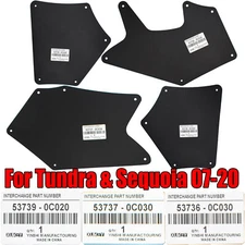 Splash Shield For Toyota Tundra 2007-2020 Apron Seal Mud Flap Mud Guards Fender 