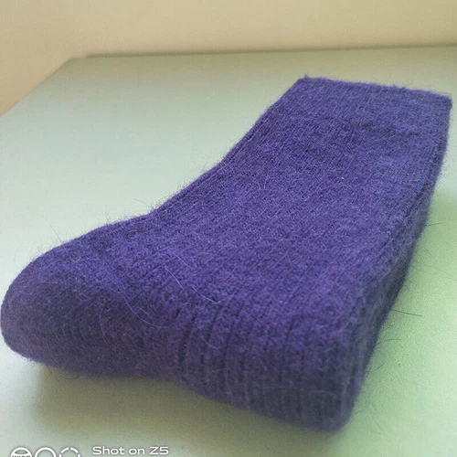 New Women Pure Wool Cashmere Socks Thermal Thick Boot Multicolor Winter - Picture 15 of 36