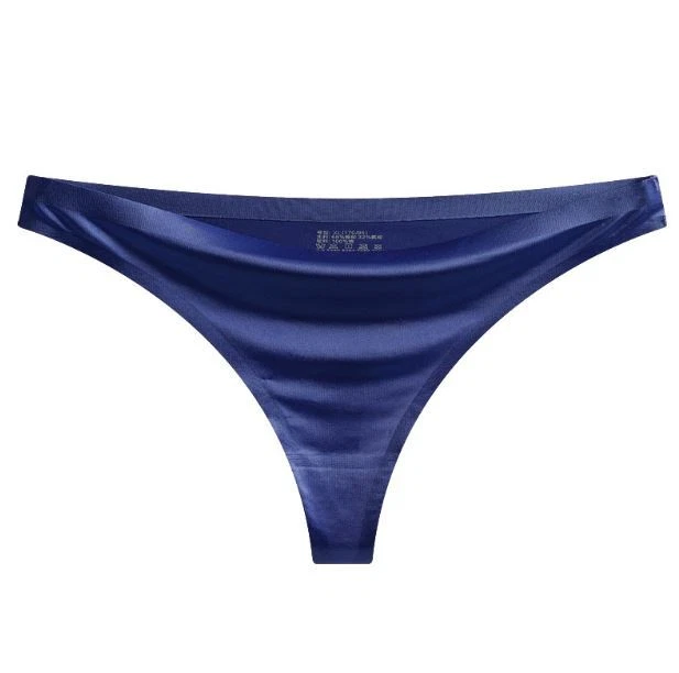 5 Pack Lot Sexy Womens Satin Panties Briefs High Leg Thong G string Lingeries - Image 3 of 4