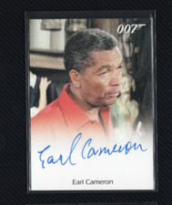 James Bond Mission Logs Autograph Card Earl Cameron as Pinder Auto