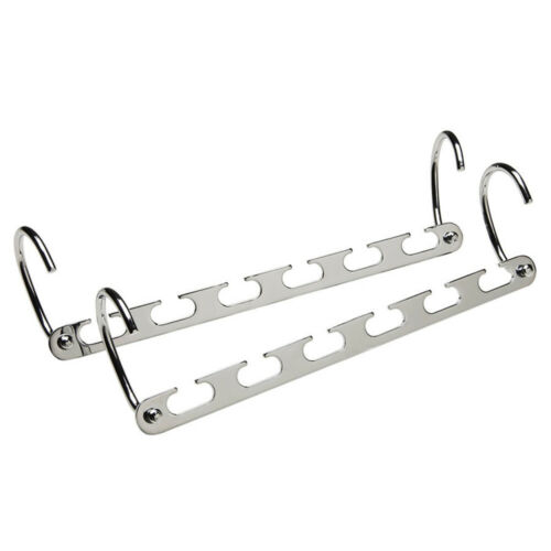 2PZ Salvaspazio Salvaspazio Meraviglia Metallo Appendiabiti Armadio Organizza Ganci Rack - Foto 4 di 11