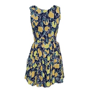 navy lemon dress