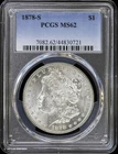 1878-S $1 Morgan Silver Dollar PCGS MS 62 | Uncirculated UNC