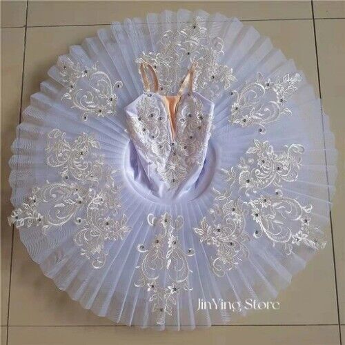 Adult Kids Classic Ballet Tutu Girls Swan Lake Pancake Tutu Ballerina Party - Bild 40 von 48