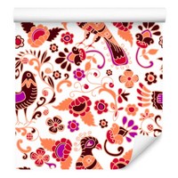 10M Vlies Tapeten Rollen Blumen Flora Ornamente VöGel Pfauen Folklore Xxl 3222