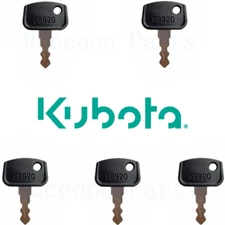 5 Kubota Utility Vehicle Ignition Keys RTV400 RTV500 RTV900 RTV1140 RTX1140X
