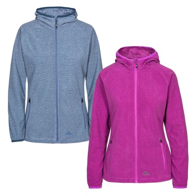 Trespass Damen Hoodie Fleecejacke durchgehender Reißverschluss weiblich Wandern Freizeit Jennings