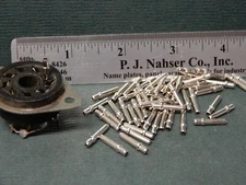 Amphenol? Vintage Plug Pins NOS Qty 50 Vacuum Tube and Relay Size 