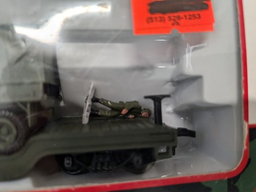 Model Power HO 8468 Military Depressed Center Flat Olive Troop Carrier READ DESC - Picture 4 of 16