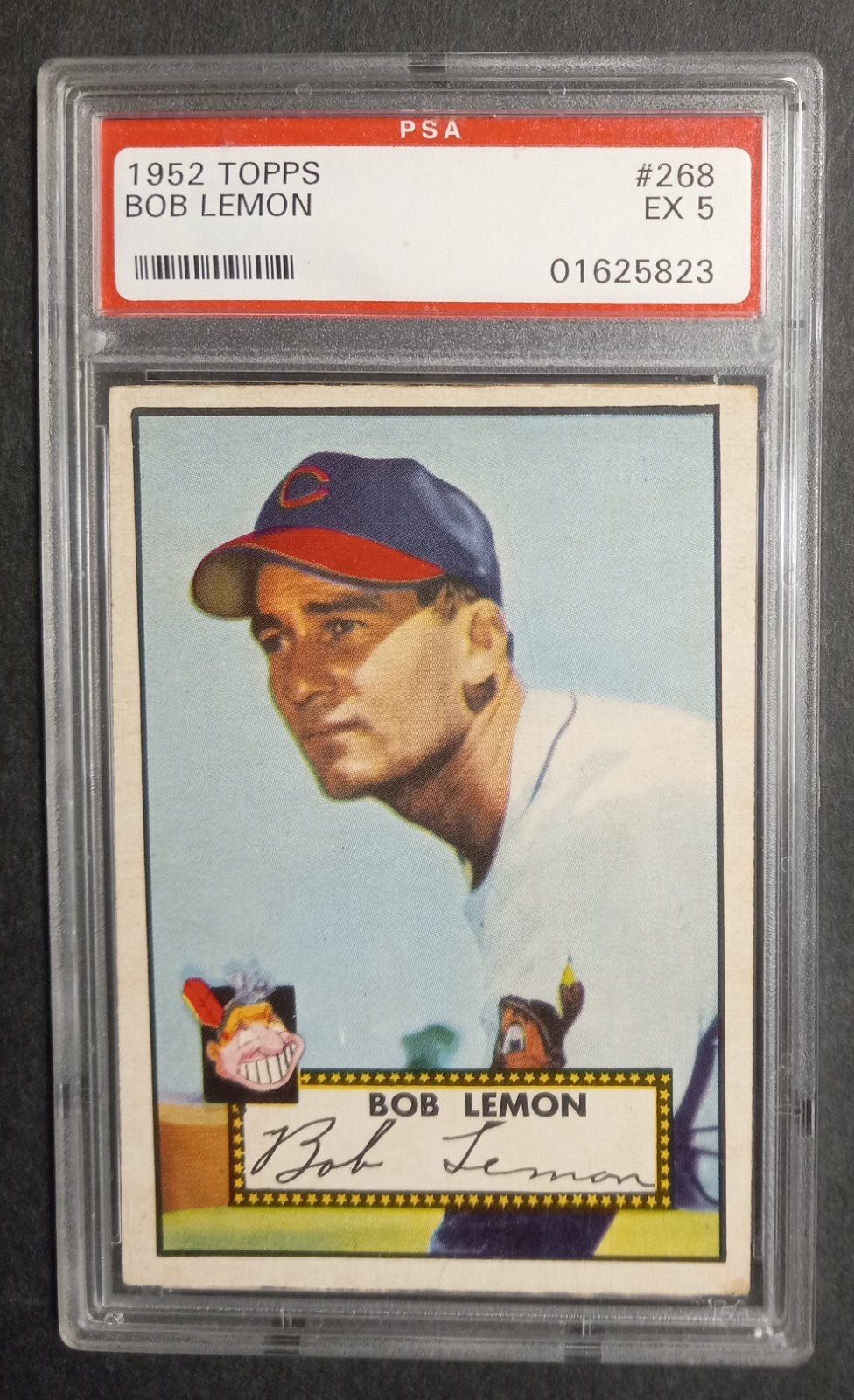 1952 Topps - #268 Bob Lemon - PSA 5 EX