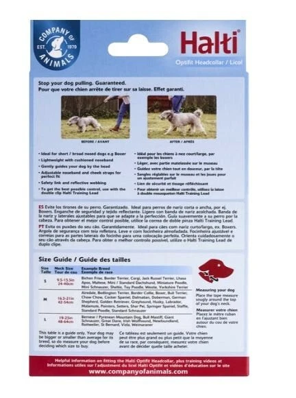 Collar Halti Entrenamiento Perro Obediencia, Sin Tirar, Arnés para Cabeza, S/Pequeño Foto 3 de 4