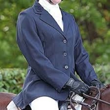 Woman’s Saddle & Craft Fortuna Show Jacket - Navy- Size 34