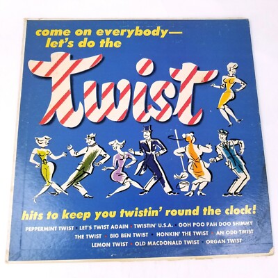 Come On Everybody Let's Do The Twist Vintage 1962 Vinyl Record LP Somerset