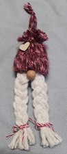 New Handmade Yarn / Cotton Gnome Ornament Christmas / Valentine's Day Heart