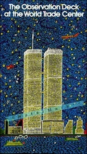 New York World Trade Center 1980 Vintage Poster Print Retro Style Travel Art