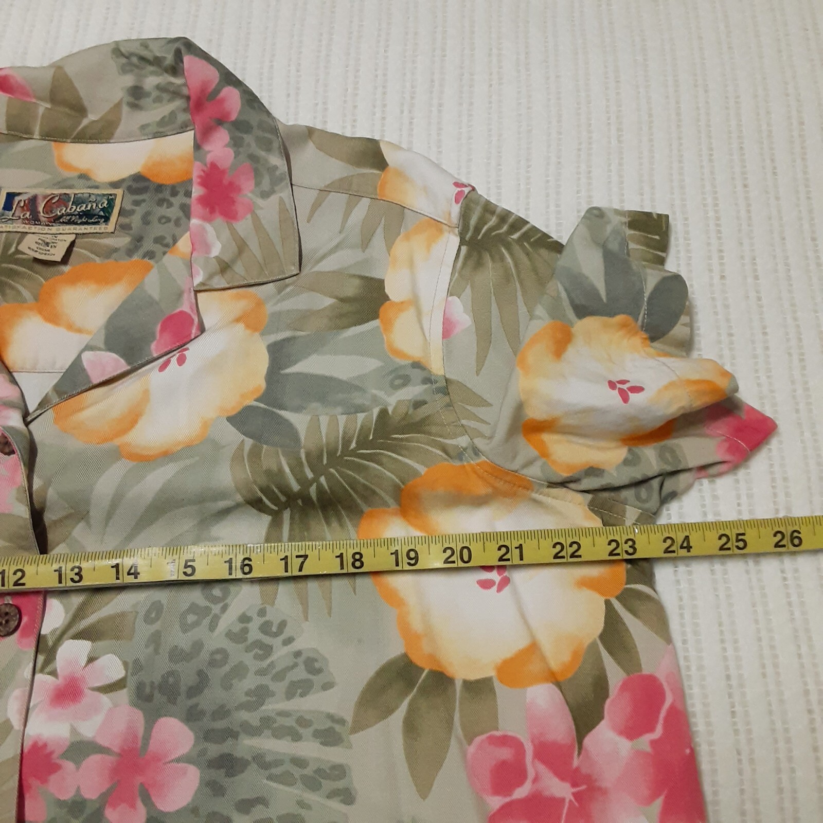 La Cabana Women Tropical Top Blouse Shirt Size 1X… - image 16