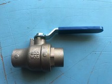 NEW AMERICAN VALVE 1" LEAD-FREE BRASS SWEAT BOTH ENDS BALL VALVE SOLDER. NEW
