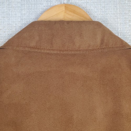 CUTTER BUCK x NOTRE DAME Size XL Mens Microsuede Bomber Jacket Brown Full Zip - Picture 8 of 17
