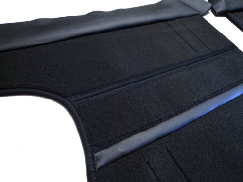 Kit de alfombra maletero de terciopelo negro para Fiat Dino cupé y araña 1966-1972 - Imagen 2 de 8