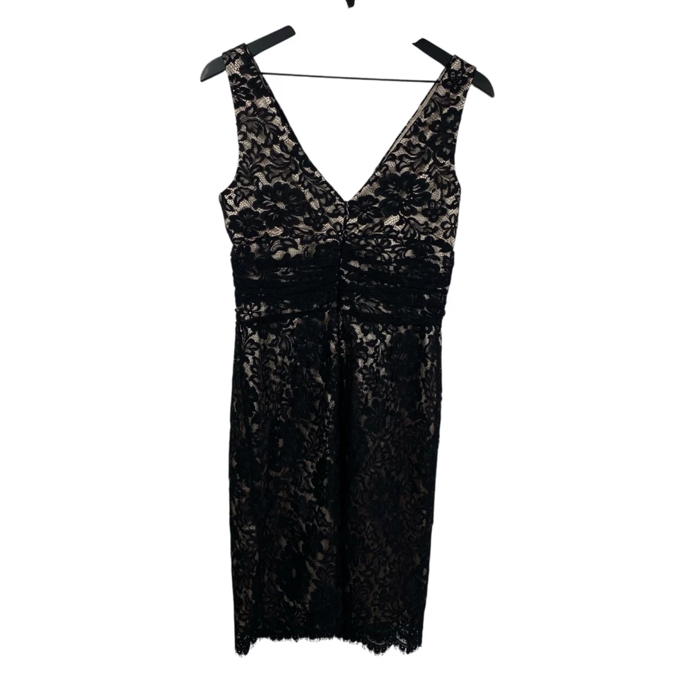 Vestido Babydoll Moda International para mujer superpuesto de encaje Whimigoth años 90 negro talla 8 Foto 2 de 4