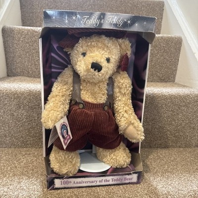 Dan Dee 100th Anniversary LE Teddy Bear - Teddy Roosevelt Rare Overalls