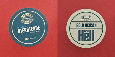 Gold Oxen The Object Of Desire Brewery Beer Mat Beer