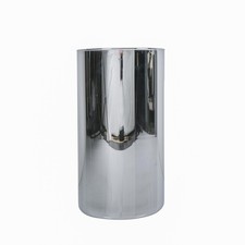 Dekoglas Vase LEVI ESSENTIALS Zylinder chrome silber H. 20cm Hakbijl