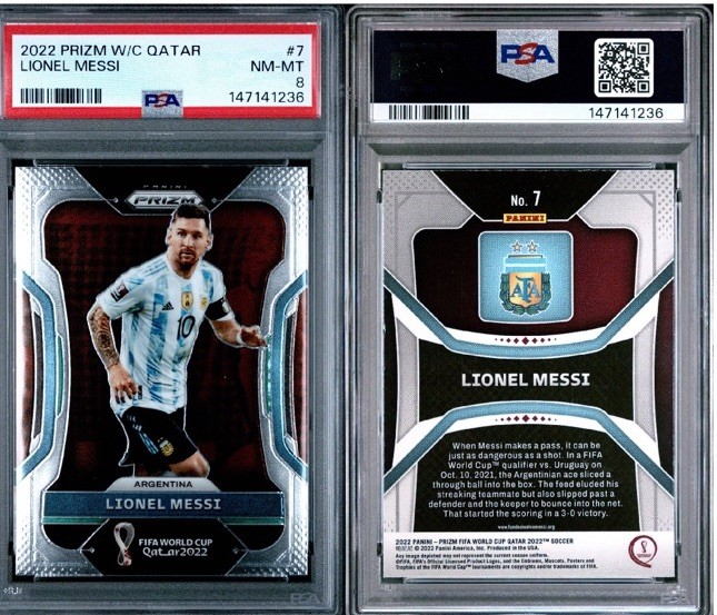 2022 Panini Prizm World Cup Qatar - Lionel Messi #7 view 3
