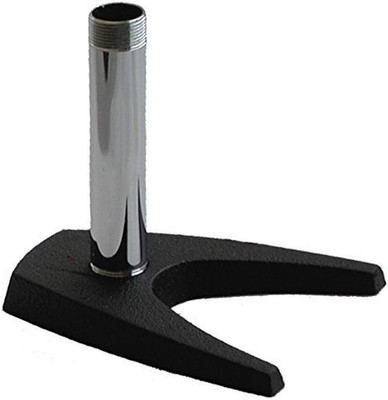 Audio2000'S AST4211 Desktop Microphone Stand with Cast-Iron U-Shaped Base