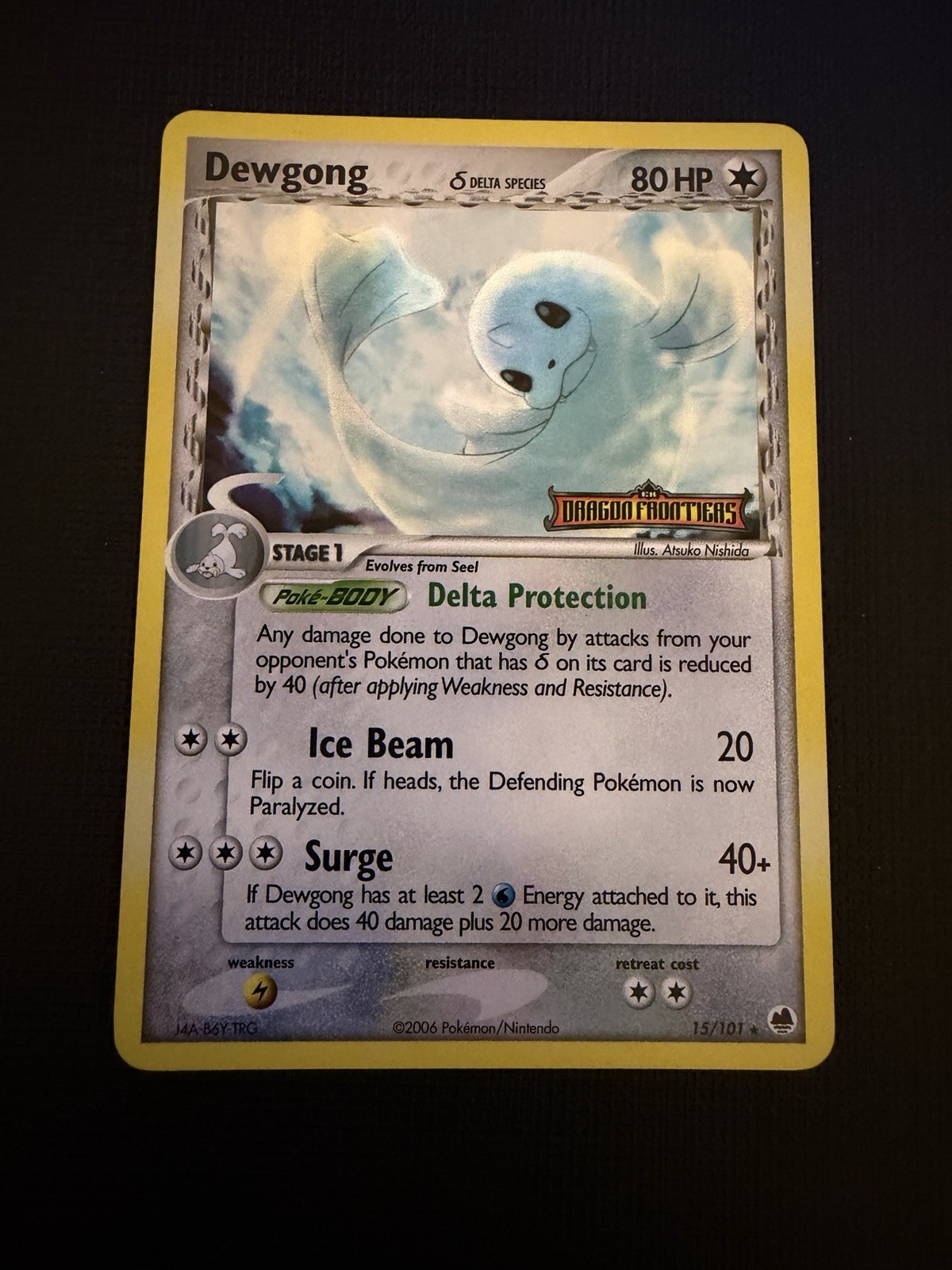 Dewgong (Delta Species) #15/101 - EX Dragon Frontiers Reverse Holo 2006 Pokemon