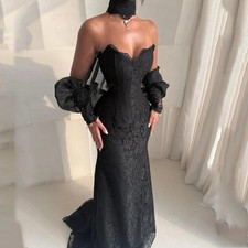 Black Party Dresses Mermaid New Dresses Ball Gowns Evening Dresses Floor Length