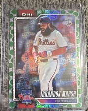 Topps 2025 Series 1 Brandon Marsh Serial Numbered /99 Philadelphia Phillies #335