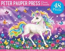 Unicorn World Kids' Floor Puzzle 48 Pieces  36 Inches Wide X 24 Inches High 