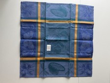 Le Jacquard Français Yukata Indigo Torchon 80x60cm Coton - Essuie-Mains Premium