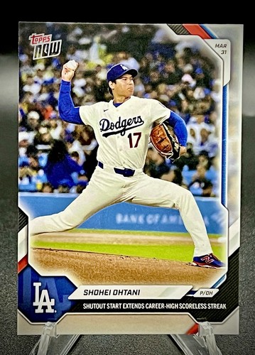 2026 Topps Now Shohei Ohtani #37 Shutout Start Scoreless Streak LA DODGERS MVP