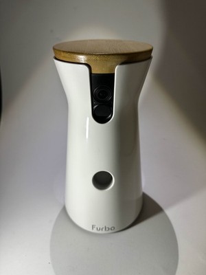 Furbo Dog Camera   Treat Tossing Wi-Fi Pet Cam (1080p) with Bamboo Lid