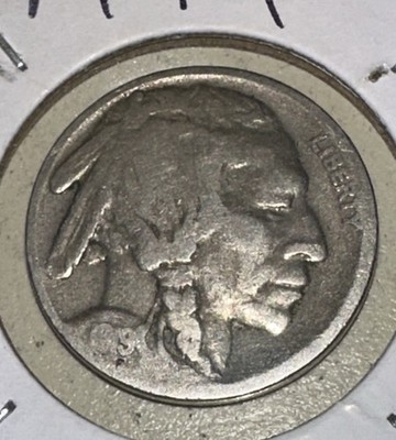 1919 Buffalo Nickel * 2 Feathers Variety *Nice* FINE  INIAN HEAD 5 Cent CHASSIT