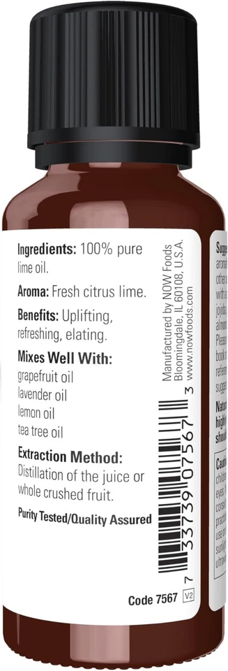 NOW Foods 2 PACK LIMA 1 oz. Quemador difusor aceites esenciales mejoran la salud del estado de ánimo Foto 2 de 4