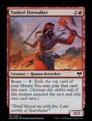 Tuskeri Firewalker Foil C Kaldheim 157 NM