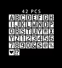 Letter and Number Stencils 2/3/4/5 Inch Alphabet Templates for DIY Craft