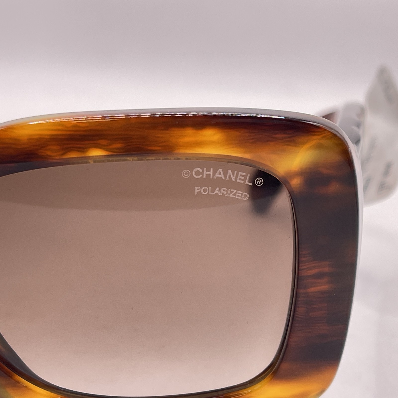 Chanel Womens Thick Rectangle Gradient Polarized … - image 3