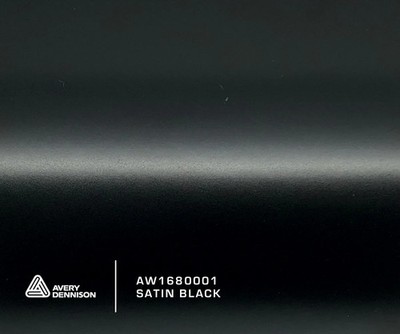 AVERY DENNISON SWF SATIN BLACK PREMIUM SUPREME WRAP FOLIE / LIEFERUNG AM NÄCHSTEN TAG