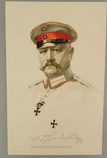 Portr&auml;t Postkarte Generalfeldmarschall Politiker Paul von Hindenburg (144850)