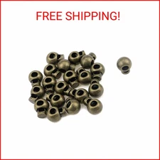 Quluxe 20 Pcs Metal Toggle Stoppers, Single Hole Spring Loaded Stop Sliding Cord