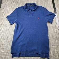 Polo Ralph Lauren Polo Shirt Mens S Blue Pony Logo Short Sleeve Casual Knit