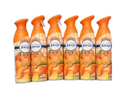 6x Febreze Air Effects Odor-Fighting Air Freshener Georgia Peach Orchard 8.8 OZ