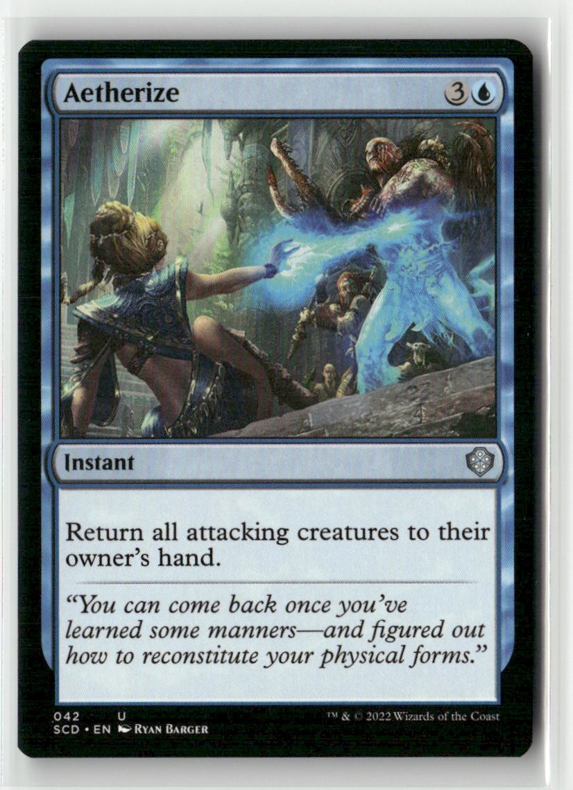 Aetherize 42 UC Starter Commander Decks NM Magic: The Gathering
