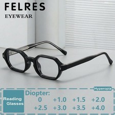 Men Women Polygon Anti Blue Light Reading Glasses Classic Clear Lens Glasses New